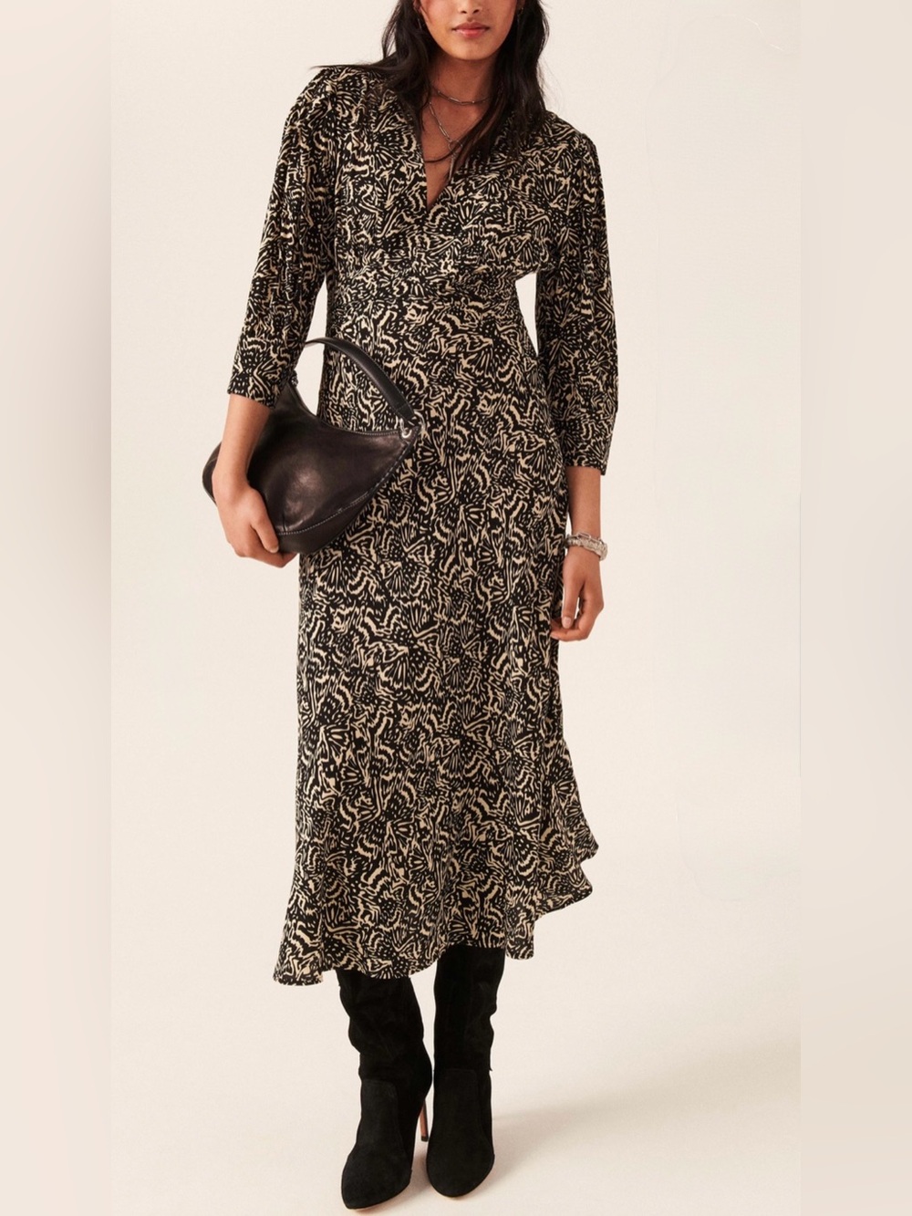 BA&SH loa midi dress